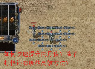 如何快速提升内丹值?除了打怪还有哪些高效方法? 如何快速提升内丹值?除了打怪还有哪些高效方法?