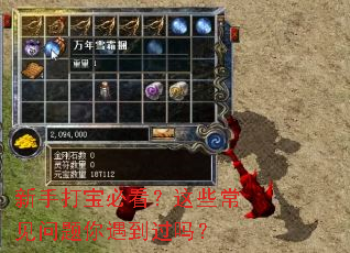 新手打宝必看?这些常见问题你遇到过吗? 新手打宝必看?这些常见问题你遇到过吗?