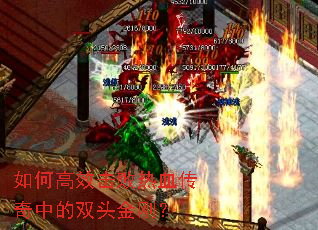 如何高效击败热血传奇中的双头金刚? 如何高效击败热血传奇中的双头金刚?