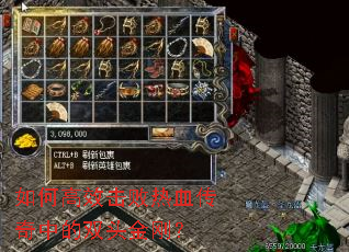 如何高效击败热血传奇中的双头金刚? 如何高效击败热血传奇中的双头金刚?