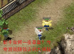 新手如何一夜暴富?传奇游戏赚钱诀窍大揭秘 新手如何一夜暴富?传奇游戏赚钱诀窍大揭秘