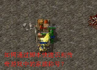 ���ͨ���ű�����ʶ������Ϸ�еļ���ƺţ�