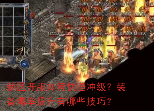 新区开服如何快速冲级?装备爆率提升有哪些技巧? 新区开服如何快速冲级?装备爆率提升有哪些技巧?