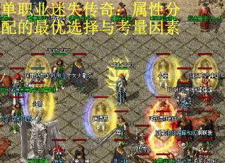 单职业迷失传奇：属性分配的最优选择与考量因素