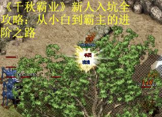《千秋霸业》新人入坑全攻略：从小白到霸主的进阶之路