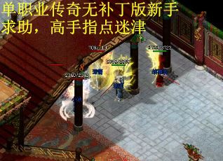 单职业传奇无补丁版新手求助，高手指点迷津
