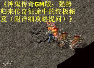 《神鬼传奇GM版：强势归来传奇征途中的终极秘笈（附详细攻略提问）》