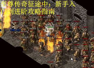 至尊传奇征途中：新手入门到进阶攻略指南