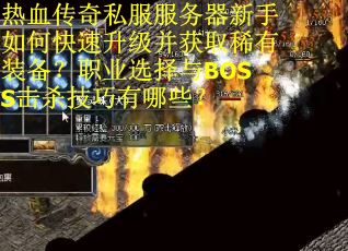 热血传奇私服服务器新手如何快速升级并获取稀有装备？职业选择与BOSS击杀技巧有哪些？