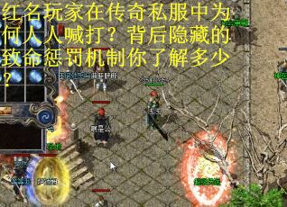 红名玩家在传奇私服中为何人人喊打？背后隐藏的致命惩罚机制你了解多少？