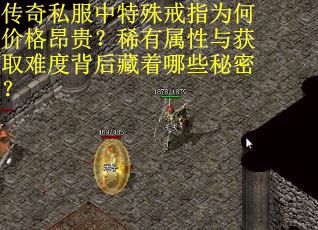 传奇私服中特殊戒指为何价格昂贵？稀有属性与获取难度背后藏着哪些秘密？