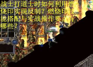 战士打道士时如何利用燃烧印实现反制？燃烧印技能搭配与实战操作要点有哪些？