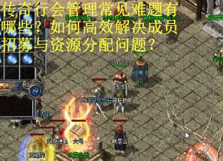 传奇行会管理常见难题有哪些？如何高效解决成员招募与资源分配问题？