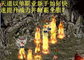 天道以单职业新手如何快速提升战力并制霸全服？